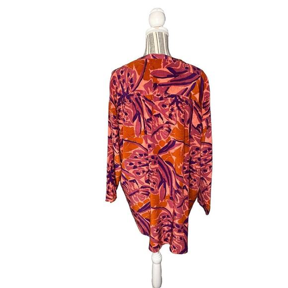 Vintage Andrea Jovine 100% Silk Top Art Deco Lagenlook Oversized Fit size 10 - Picture 2 of 5